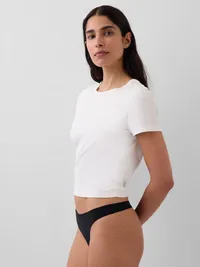 SecondSkin Thong - True black — view 2
