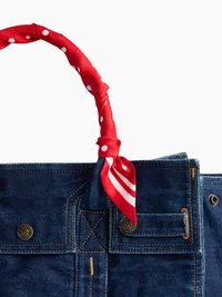 Silk Bag Scarf - Red dot — view 3