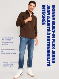 Skinny Built-In Flex Jeans - Medium Wash — view 4