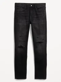 Slim 360° Tech Stretch Performance Jeans - Ripped Black Wash — view 4
