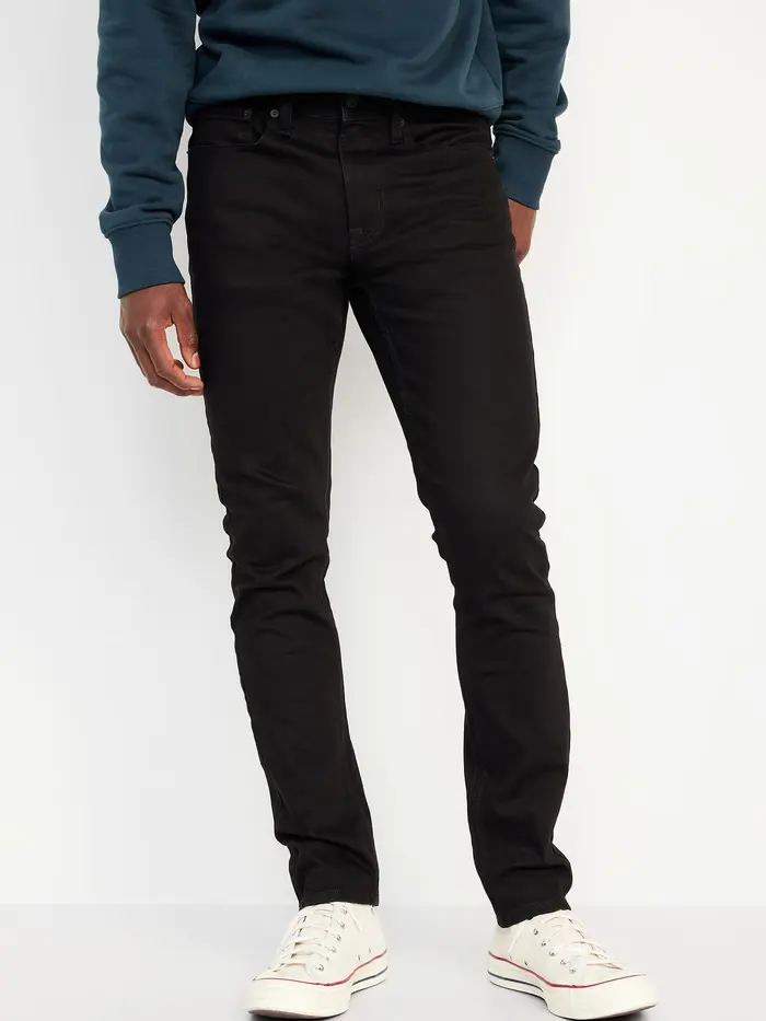 Slim Built-In-Flex Jeans - Black Rinse