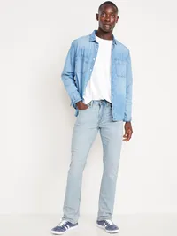 Slim Built-In Flex Jeans - Light Wash — view 3