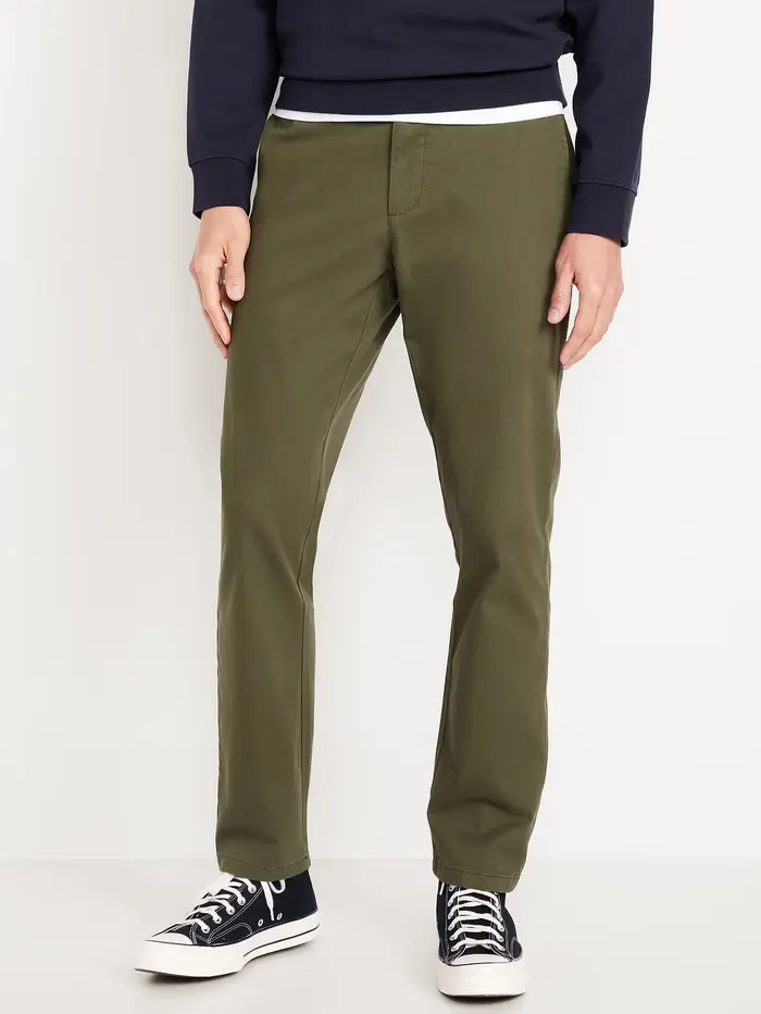 Slim Rotation Chino Pants - Olive