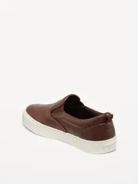 Slip-On Sneakers for Boys - Brown Leather — view 4
