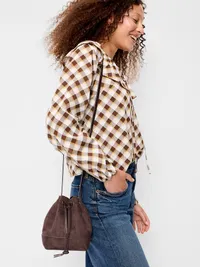 Small Drawstring Pouch Bag - Earthen — view 2