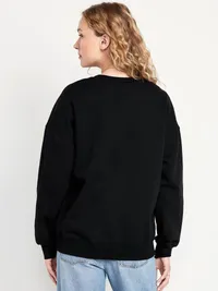 SoComfy Oversized Tunic Sweatshirt - Black Jack — view 2