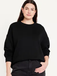 SoComfy Oversized Tunic Sweatshirt - Black Jack — view 5