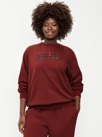 SoComfy Oversized Tunic Sweatshirt - Emberglow — view 2