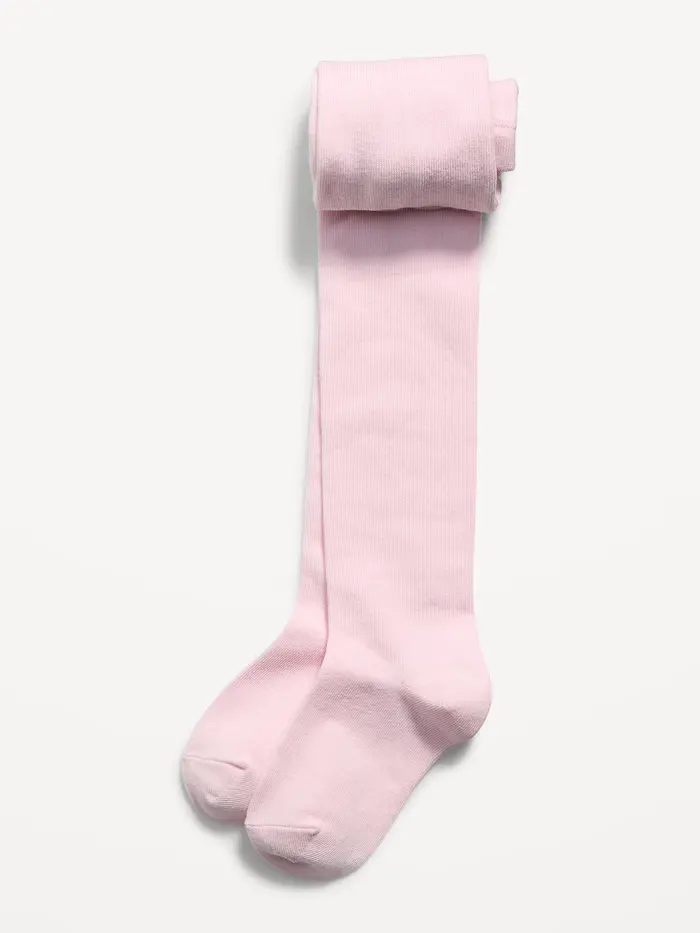 Soft-Knit Solid Tights for Toddler Girls - Blush On You