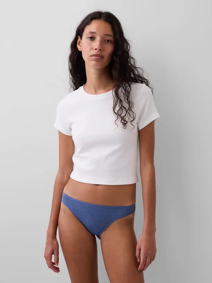 Softest Lace Bikini - Bainbridge blue