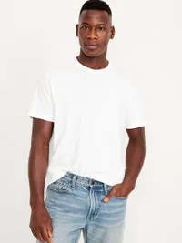 Solid Crew-Neck T-Shirt 3-Pack - White — view 2