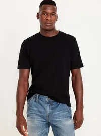 Solid Crew-Neck T-Shirt 5-Pack - Black Jack — view 2