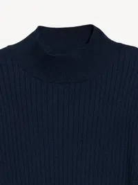 SoSoft Lite Ribbed Mock-Neck Sweater - Arctic Depth — view 5