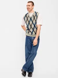 SoSoft Lite Sweater Vest - Blue Argyle — view 3