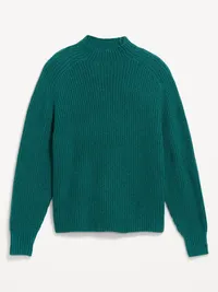SoSoft Mock-Neck Shaker Sweater - Deep Lagoon — view 4