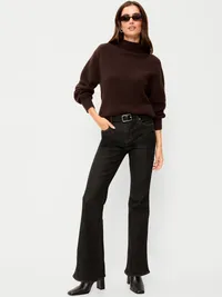 SoSoft Mock-Neck Shaker Sweater - Earthen — view 3