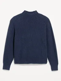 SoSoft Mock-Neck Shaker Sweater - Gothic Blue — view 4