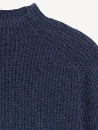 SoSoft Mock-Neck Shaker Sweater - Gothic Blue — view 5