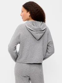 SoSoft Relaxed Pullover Hoodie Sweatshirt - Heather Gray — view 2