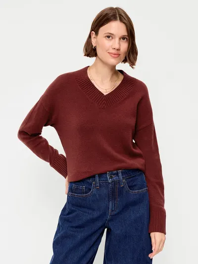 SoSoft V-Neck Sweater - Emberglow