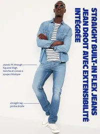 Straight Built-In Flex Jeans - Superlight — view 5