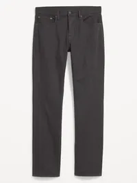 Straight Five-Pocket Pants - Dark Gray — view 4
