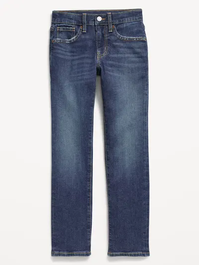 Straight-Leg Built-In Flex Jeans for Boys - Dark Authentic 10