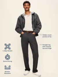 Straight Tech Hybrid Pants - Windchime — view 5