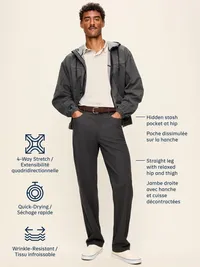 Straight Tech Hybrid Pants - Windchime — view 5