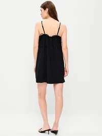 Strappy Mini Shift Dress - Black Jack — view 2