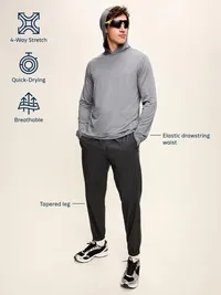 StretchTech Workout Joggers - In the Navy — view 4