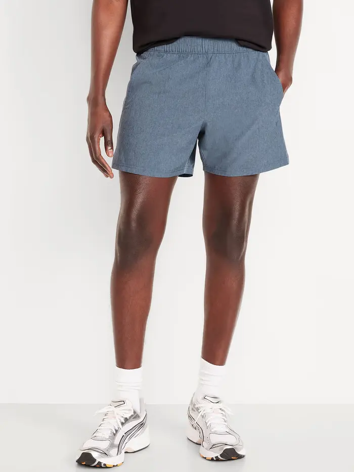 StretchTech Workout Shorts -- 5-inch inseam - Wintry Waters