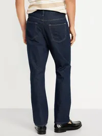 Structured Straight Non-Stretch Jeans - Dark Rinse — view 2