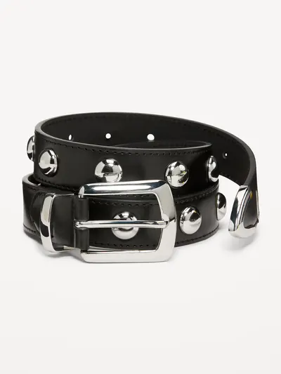 Studded Belt for Women - Black Jack
