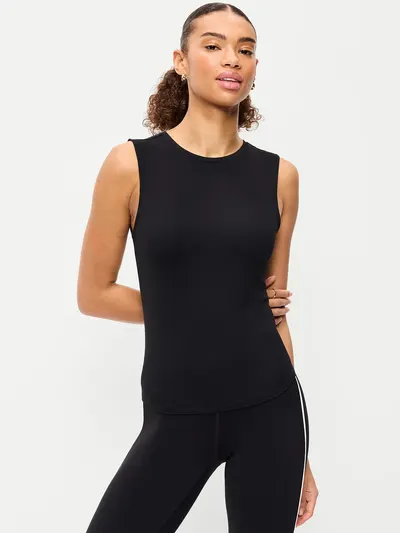 StudioSmooth Base Layer Tank Top - Black Jack