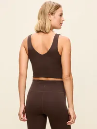 StudioSmooth Longline Top - Black Coffee — view 2