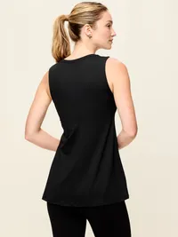 StudioSmooth Tunic Tank - Black Jack — view 2