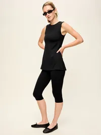 StudioSmooth Tunic Tank - Black Jack — view 3