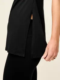 StudioSmooth Tunic Tank - Black Jack — view 4