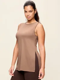 StudioSmooth Tunic Tank - Mocha — view 5