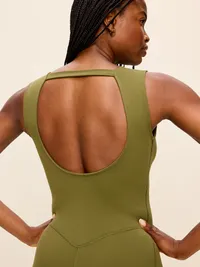 StudioSmooth Twist-Front Jumpsuit - Hearthwood — view 3