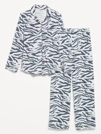 Sunday Sleep Knit Jersey Pant Set - Zebra — view 3