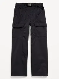 Super Baggy Belted Pull-On Cargo Pants for Boys - Black Jack — view 4