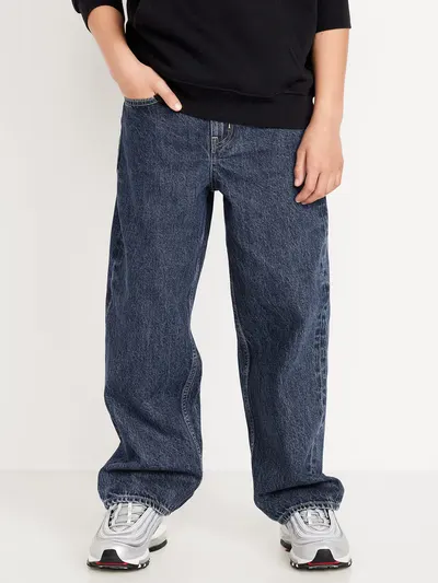 Super Baggy Jeans for Boys - Medium Wash