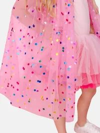 Sweet Wink Confetti Cape - Raspberry — view 3