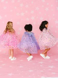 Sweet Wink Confetti Cape - Raspberry — view 4