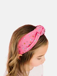 Sweet Wink Raspberry Rhinestone Headband - Raspberry — view 2