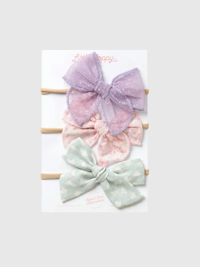 The Abigail Headband Bow Set - Multi