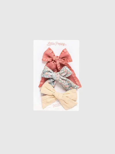 The Adaline Bow Clip Set - Multi