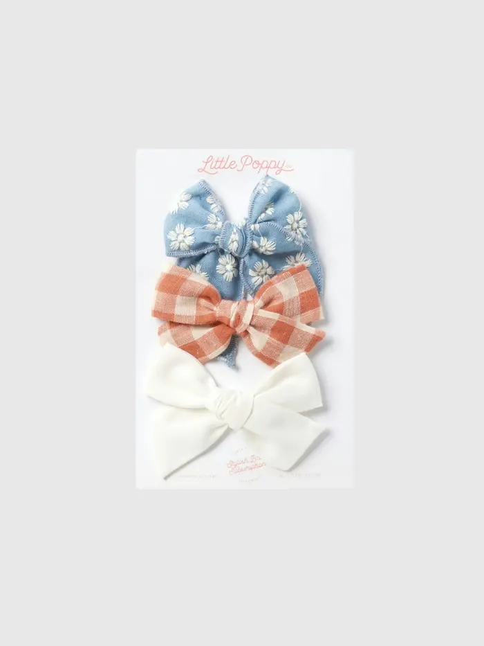 The Aria Bow Clip Set - Multi
